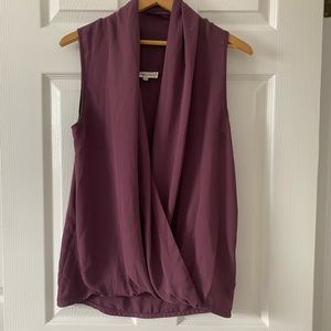Temperance Mauve Wrap Style Blouse